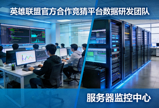 英雄联盟官方合作竞猜平台数据研发团队与服务器监控中心实景